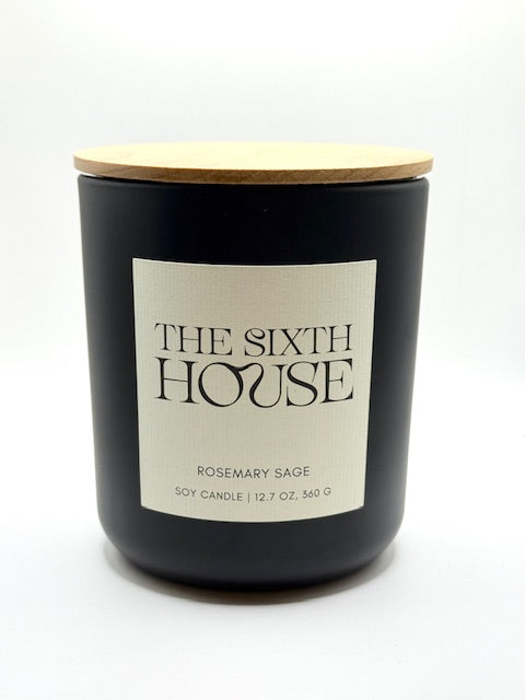 Sixth House Rosemary + Sage  Soy Candle